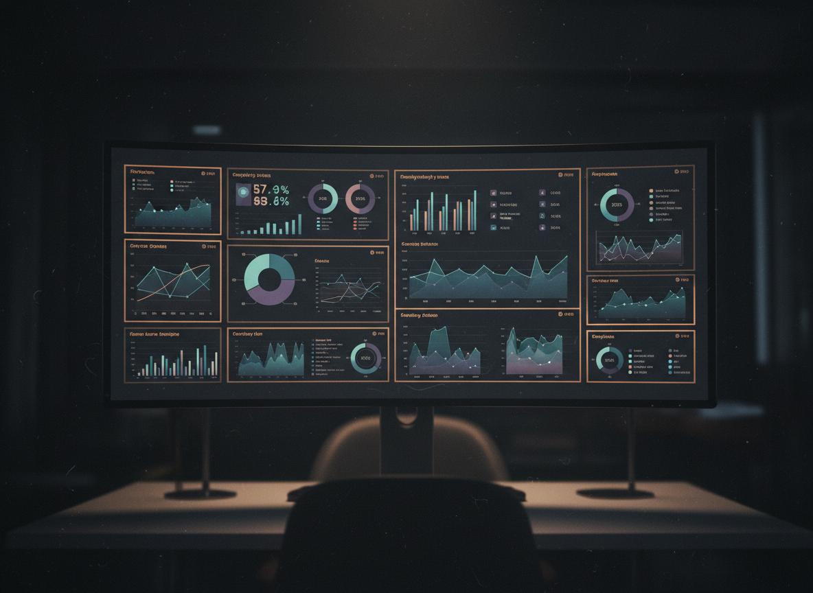 Analytics dashboard and data reporting workspace